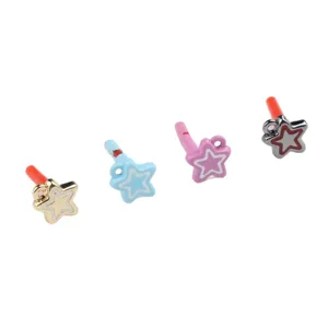 Colorful alloy painted star ear studs DIY handmade jewelry accessories materials pack