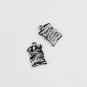 Colgante de pergamino irregular de aleación para collares pulseras pendientes DIY.