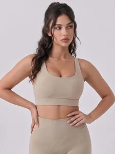 Reggiseno Sportivo Sostegno Medio Donna Bretelle Sottili Top Yoga Imbottito