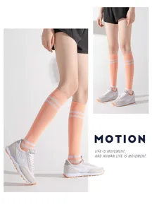 Comfortabele sportieve compressiekuitkousen voor dames, ideaal voor hardlopen, fitness en sport.