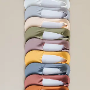 Atmungsaktive Eisseide ultra-tiefgeschnittene unsichtbare Socken mit Silikon-Grip.