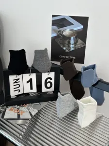 Breathable mesh cotton socks detail view, comfortable low cut design with pull tab for men.