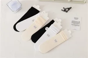 Chaussettes unies empilables pour femmes style japonais decontracte usage quotidien