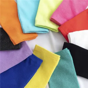 Bunte Baumwoll Slouch Socken Damen, kniehohe einfarbige Strümpfe Hauptansicht bunt Mode.