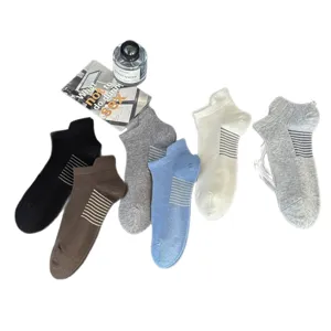 Men low cut breathable sports ankle socks multi color cotton casual athletic socks set