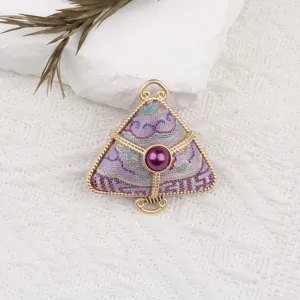 Chinese style intangible cultural heritage brocade zongzi DIY pendant charm accessory