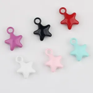 Colorful alloy star pendants charm DIY jewelry making necklace bracelet earrings accessories