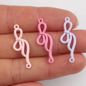 Conector De Lazo Esmalte Aleación Colorido DIY Joyería Pulsera Collar Accesorios