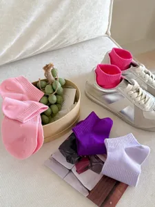 Damen Bonbonfarben Netz atmungsaktiv kurze Baumwollsocken Fruehling Sommer Freizeitsocken