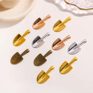 DIY alloy shovel pendant charms multi-color jewelry accessories for necklace keychains