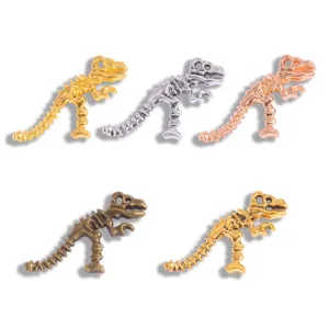 DIY jewelry accessories vintage dinosaur fossil metal alloy pendants for handmade necklaces