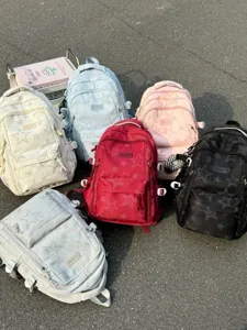 Zaino casual multifunzione con stampa di stelle, grande capacità per viaggi e vita scolastica.