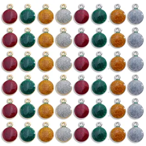 Ciondolo Fai-da-te a Forma di Palla di Natale in Lega Smaltata per Collane e Bracciali Fai Da Te