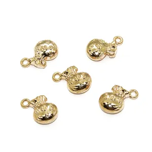 Gold Glück Beutel Anhänger Legierung DIY Schmuck Zubehör für Armband Halskette Schlüsselbund