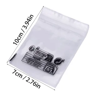 Transparent Self Sealing Plastic OPP Bag Eco Friendly Resealable Packaging Bag For Storage Daily Use