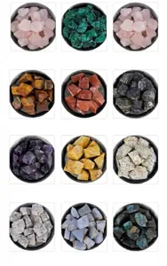 Tabella di 12 minerali naturali e pietre per aromi per decorazione e diffusione