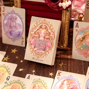 Vintage Fantasie Wals Speelkaarten Sprookjesfiguur Thema Retro Spelkaarten Voor Feest Vrije Tijd Teambuilding