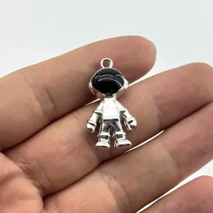 3D Astronaut Weltraum Roboter Metall Schlüsselanhänger Auto Schlüsselring Tasche Anhänger Zubehör Gothic Geschenk