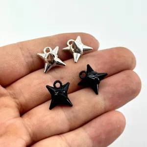 Hip Hop Zinc Alloy Flail Spike Ball Charm Electroplated 3D Studded Ball Pendant For Punk Gothic DIY Necklace Clothes Accessories