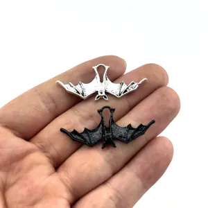 Gotische Retro Halloween Vleermuisvleugels Bedels Zinklegering Vergulde Hanger DIY Sieraden Maken Accessoires Voor Ketting