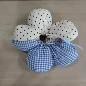 Cute Fabric Plaid Polka Dot Floral Scrunchie Handmade Bowknot Lace Hair Tie Sweet Headband Ponytail Holder For Kids Women Everyday Hair Accessories