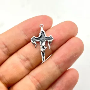 Gotischer stil kreuz legierung anhänger für DIY handgemachte schmuck halskette