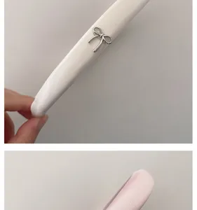 Satin bow narrow headband elegant hair hoop for women chic fashion hair accessory daily wear.