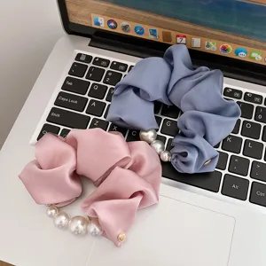 Perlen Haargummis elastische Haarbaender fuer Damen und Maedchen Haarschmuck.