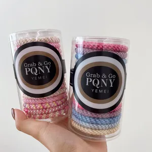 15pcs canned braided high elasticity hair ties set, thick scrunchies for thick hair ponytails.