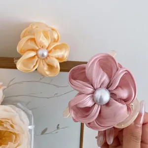Blumen Perle Haarklammer süße elegante Haarklammer Haarschmuck für Damen tägliches Styling