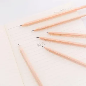 Natural wood pencils unsharpened HB school stationery writing drawing office supplies