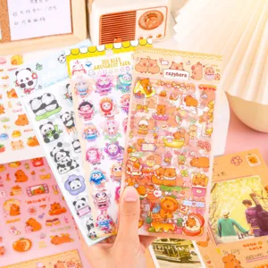 Cute cartoon sticker set waterproof student DIY stationery decorative scrapbooking stickers