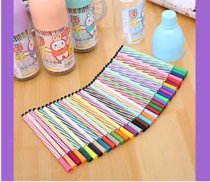 Set de rotuladores acuarelables lavables en bonito recipiente de botella para dibujo de niños.