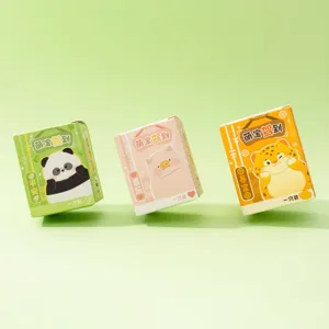 Portachiavi con scatola cieca panda e leopardo carini, pendente borsa in resina per bambola.