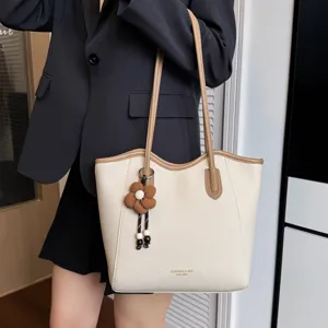 Lässige große Tragetasche für Damen, stilvolle Schulter- und Achseltasche für Alltag