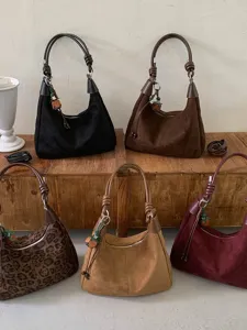 Élégante Femme Rétro Mat Sous-Bras Épaule Hobo Sac Automne Chic Dumpling Bandoulière Neuf