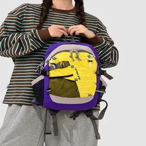 Colorful large capacity outdoor backpack for men and women, casual waterproof travel sports bag.