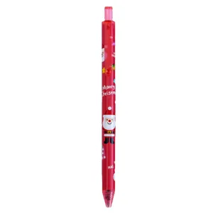 Weihnachten Cartoon Einzug Gelstift, rote niedliche Weihnachtsmann Muster Schreibwaren.