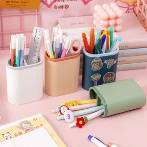 Multifunktionaler Stiftehalter für den Schreibtisch, zweifarbiger Organizer für Büro und Schule.