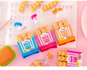 Gomme carine a forma di patatine fritte cancelleria creativa cartone animato regalo