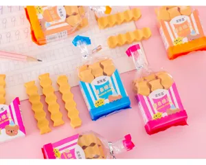 Carino set di gomma a forma di patatine fritte per studenti e splendidi regali creativi.
