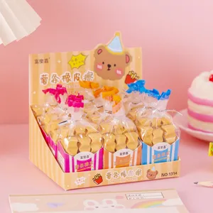 Set di gomme creative carine a forma di patatine fritte cancelleria scolastica regalo