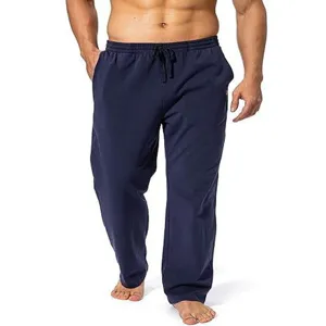 Pantaloni tuta uomo blu scuro comodi larghi sportivi corsa fitness tempo libero