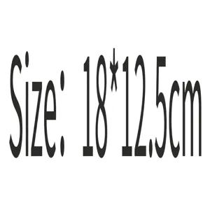 Vue détaillée des dimensions du produit montrant une taille de 18x12,5 cm pour les cartes