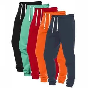 Einfarbige Kordelzug Jogginghose 5er Pack für Damen bequeme Freizeit Sport Hose.