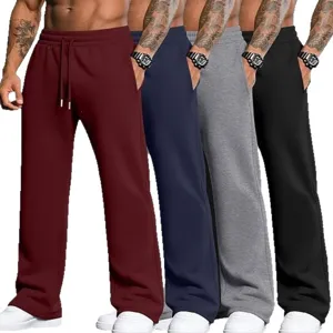 Pantalon de survêtement ample cordon serrage jambe large homme lot de 4 sport