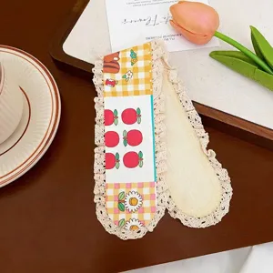 Sweet Floral Knitted Bangs Patch Cute Girl Magic Paste Hair Band Fringe Hair Sticker Headwear For Women Daily