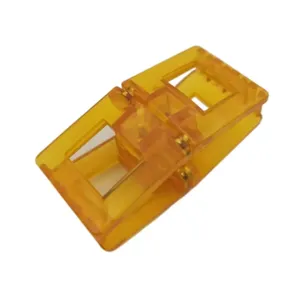 Amber translucent square magnetic hair clip stylish geometric hair accessory for women daily wear