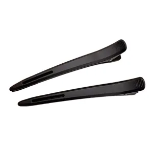 Professional hair sectioning duckbill clips, long seamless styling clips for salon hair cutting.