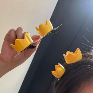 Süße Acryl Kronen Haarspange Entenschnabel Palaststil Prinzessin Haarschmuck Für Damen Cosplay Party